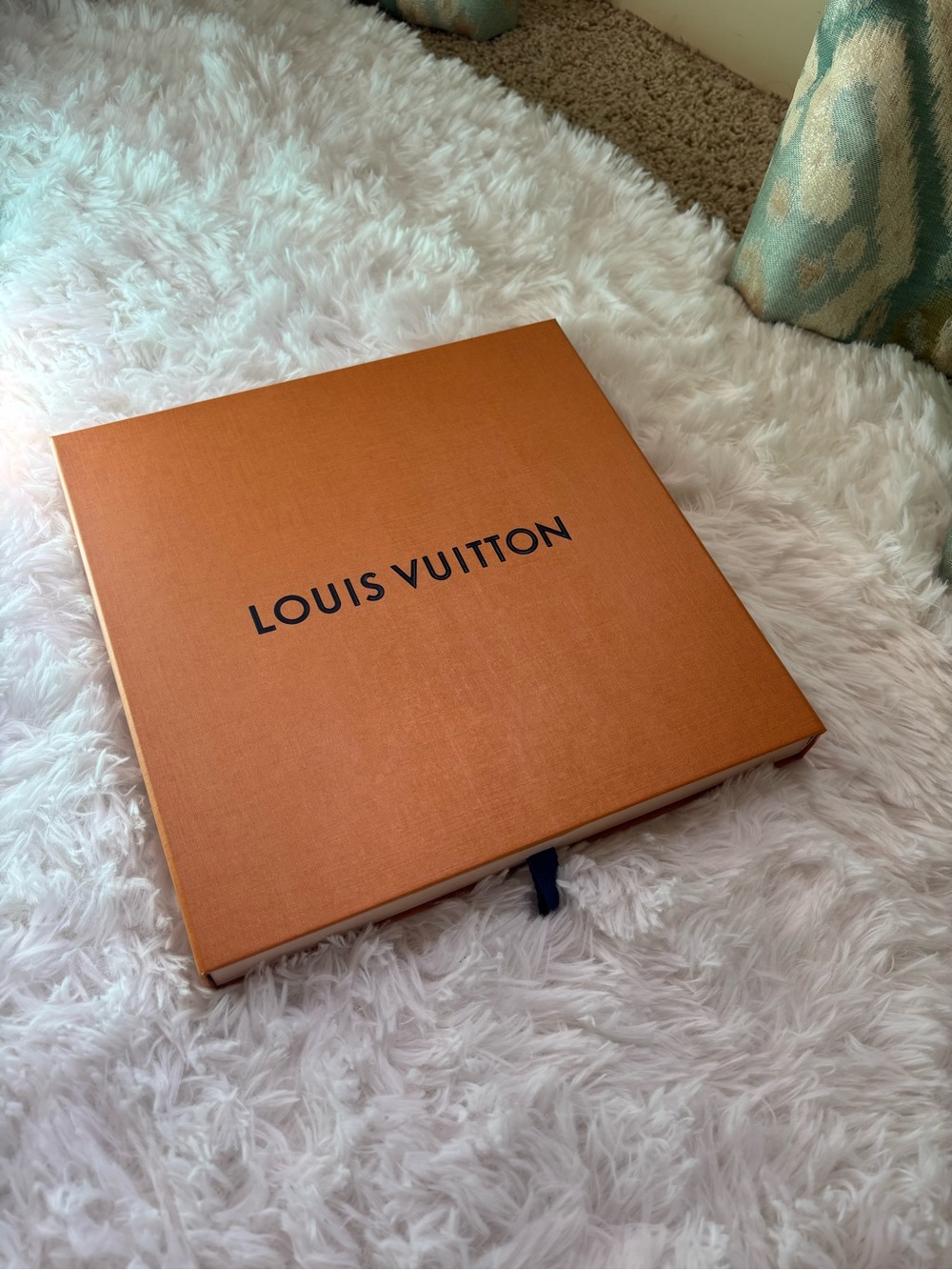 Louis Vuitton Orange Presentation Box with Black Logo